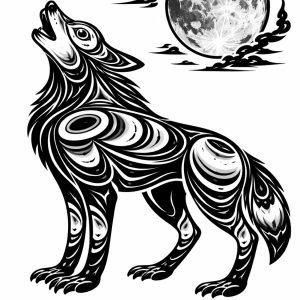 The wolf and the Moon